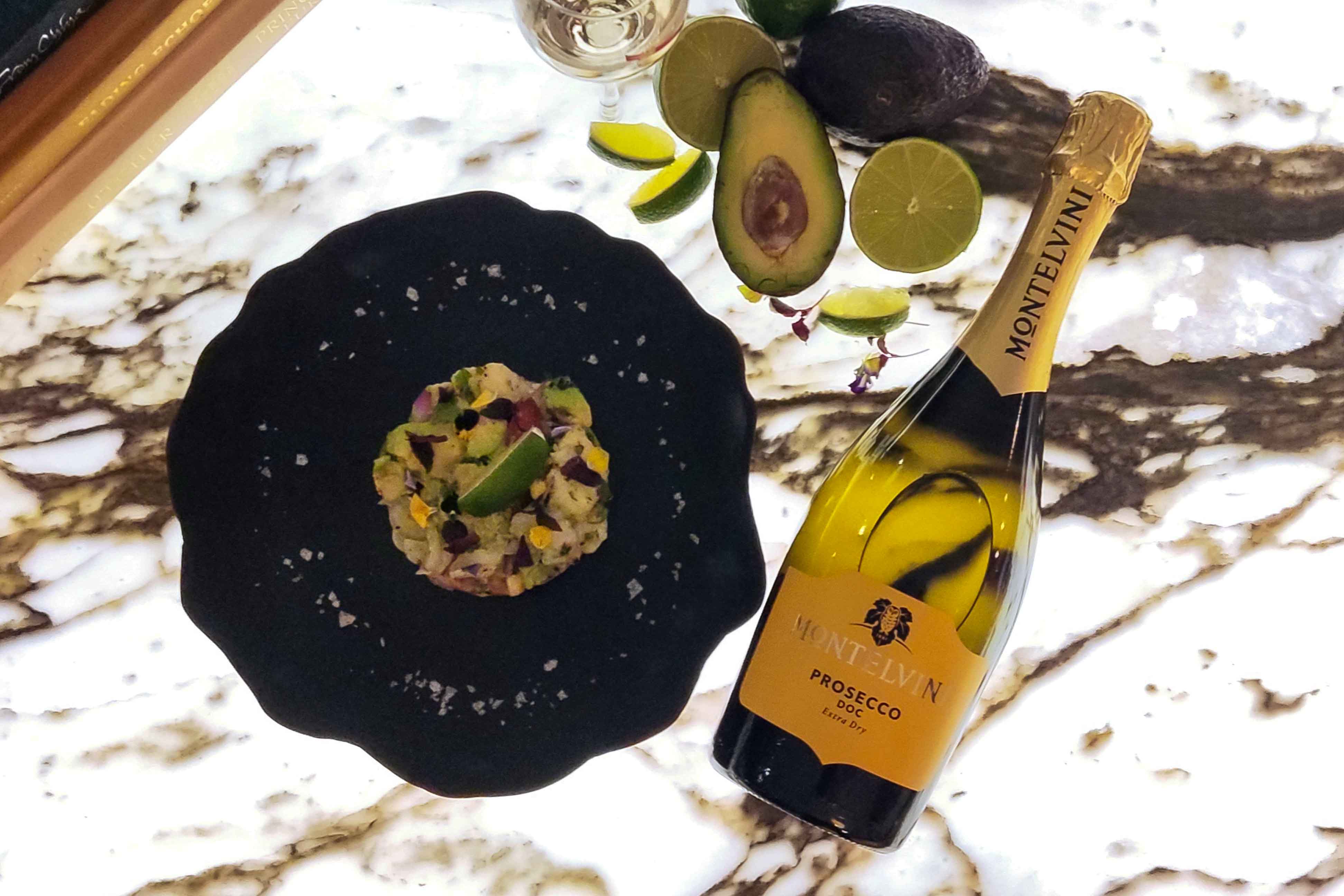 2 SnapperCiviche with MontelviniProseccoExtraBrut